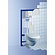 Заказать Комплект унитаза CeramaLux 2197 с инсталляцией Grohe Rapid SL 38775001 с сиденьем Микролифт и клавишей смыва Хром в магазине сантехники Santeh-Crystal.ru