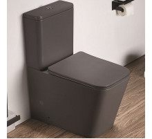 Унитаз компакт CeramaLux 2170AXMDH Серый матовый с бачком и сиденьем Микролифт
