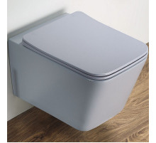 Унитаз CeramaLux 5170MHL подвесной Голубой матовый с сиденьем Микролифт