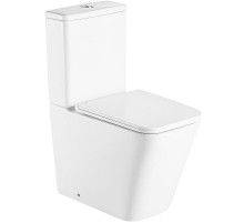 Унитаз компакт CeramaLux 2171-1 Белый глянцевый с бачком и сиденьем Микролифт