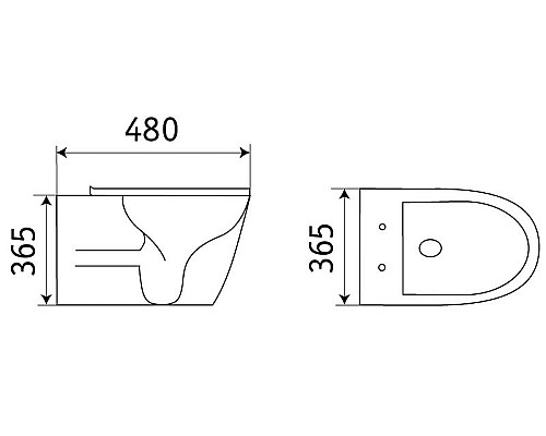 Приобрести Унитаз CeramaLux B2330В подвесной с сиденьем Микролифт в магазине сантехники Santeh-Crystal.ru