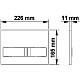 Заказать Комплект унитаза Ceramica Nova Forma CN3009 с инсталляцией Koller Pool DUNE1200SL+Neon с сиденьем Микролифт и клавишей смыва Хром в магазине сантехники Santeh-Crystal.ru