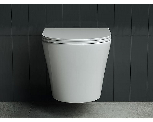 Купить Унитаз Ceramica Nova Forma CN3011 подвесной с сиденьем Микролифт в магазине сантехники Santeh-Crystal.ru