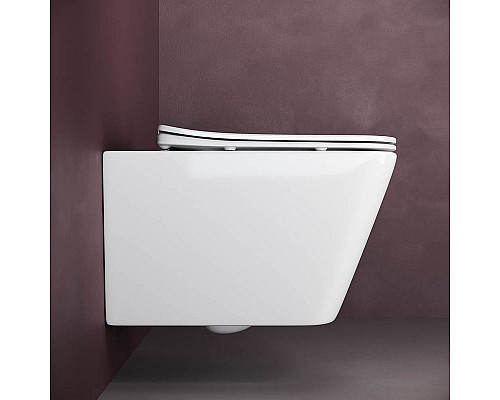 Купить Унитаз Ceramica Nova Metric CN3007 подвесной с сиденьем Микролифт в магазине сантехники Santeh-Crystal.ru