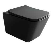 Унитаз Ceramica Nova Metric CN3007MB подвесной Черный матовый с сиденьем Микролифт