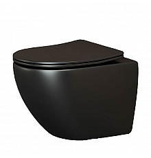 Унитаз Ceramica Nova Metropol CN4002MB подвесной Черный с сиденьем Микролифт