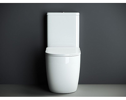 Купить Унитаз компакт Ceramica Nova Mia Rimless CN1801-B без бачка и с сиденьем Микролифт в магазине сантехники Santeh-Crystal.ru