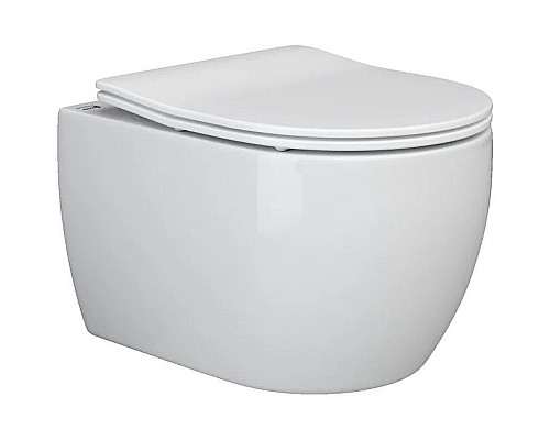 Купить Комплект унитаза с инсталляцией Ceramica Nova Play CN3001_1001B_1000 с сиденьем Микролифт и Черной матовой клавишей смыва в магазине сантехники Santeh-Crystal.ru