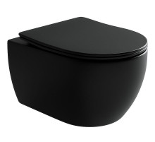 Унитаз Ceramica Nova Play CN3001MB подвесной Черный матовый с сиденьем Микролифт