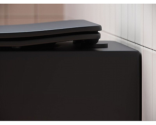 Приобрести Унитаз Ceramica Nova Play CN3001MB подвесной Черный матовый с сиденьем Микролифт в магазине сантехники Santeh-Crystal.ru