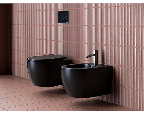 Приобрести Унитаз Ceramica Nova Play CN3001MB подвесной Черный матовый с сиденьем Микролифт в магазине сантехники Santeh-Crystal.ru