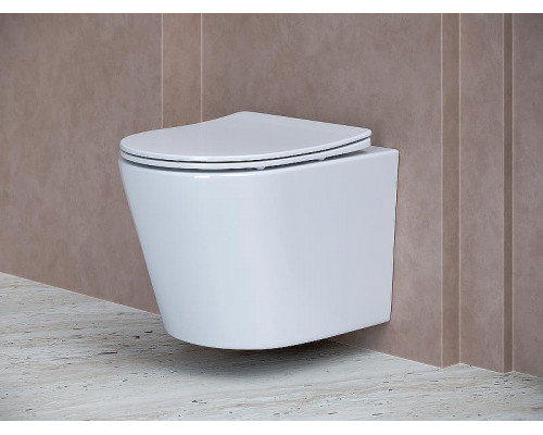 Комплект унитаза с инсталляцией Ceramicanova Balearica CN6000_1001B_1000 с сиденьем Микролифт и Черной матовой клавишей смыва