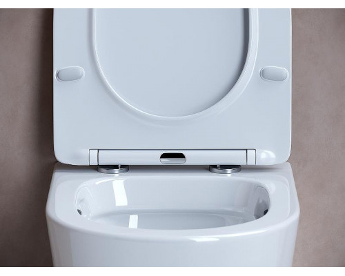 Комплект унитаза с инсталляцией Ceramicanova Balearica CN6000_1002M_1000 с сиденьем Микролифт и клавишей смыва Хром матовый