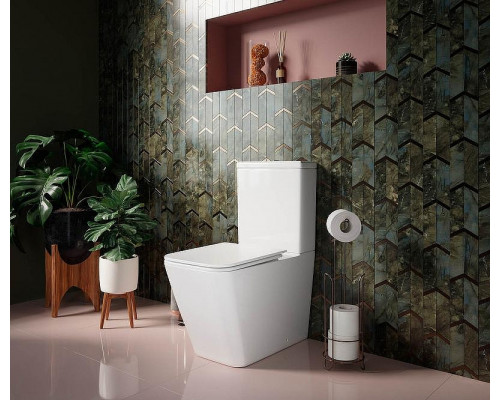 Унитаз компакт Ceramicanova Cubic CN1803-B без бачка и с сиденьем Микролифт