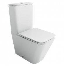 Унитаз-компакт Ceramicanova Cubic CN1803T цвет Белый с бачком и сиденьем Микролифт