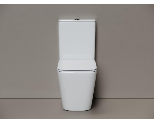 Унитаз-компакт Ceramicanova Cubic CN1803T цвет Белый с бачком и сиденьем Микролифт