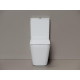 Унитаз-компакт Ceramicanova Cubic CN1803T цвет Белый с бачком и сиденьем Микролифт