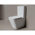 Унитаз-компакт Ceramicanova Кубик (Cubic) CN1803T-B цвет Белый без бачка с сиденьем Микролифт Унитаз-компакт Ceramicanova Кубик (Cubic) CN1803T-B цвет Белый без бачка с сиденьем Микролифт