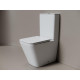 Унитаз-компакт Ceramicanova Кубик (Cubic) CN1803T-B цвет Белый без бачка с сиденьем Микролифт