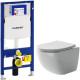Комплект унитаза Ceramicanova Form CN3009 с инсталляцией Geberit Duofix Sigma UP320 111.300.00.5 с сиденьем Микролифт
