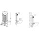 Унитаз с инсталляцией Ceramicanova Forma CN3009 + WeltWasser WW Marberg 507 10000005949+10000005953 с сиденьем Микролифт с клавишей смыва Хром глянцевый