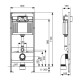 Унитаз с инсталляцией Ceramicanova Forma CN3009 + Tece Profil 9400412 с сиденьем Микролифт и клавишей смыва Хром глянцевый