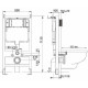 Унитаз с инсталляцией Ceramicanova Forma CN3009 + WellWant Standart 50 WWISI111BB с сиденьем Микролифт и Черной матовой клавишей смыва