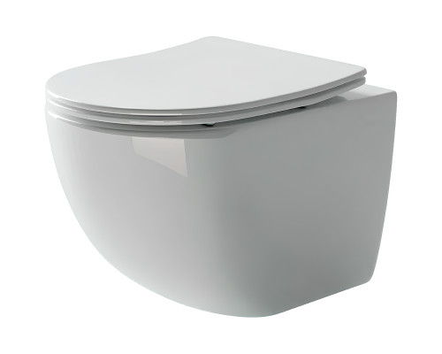 Унитаз с инсталляцией Ceramicanova Forma CN3009 + Charus City CR.200.21.01 с сиденьем Микролифт и клавишей смыва Хром глянцевый