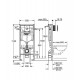 Унитаз с инсталляцией Ceramicanova Forma CN3009 + Grohe Rapid SL 38721001 с сиденьем Микролифт и клавишей смыва Хром