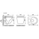 Унитаз с инсталляцией Ceramicanova Forma CN3009 + Grohe Rapid SL 38721001 с сиденьем Микролифт и клавишей смыва Хром