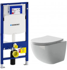 Унитаз с инсталляцией Ceramicanova Form CN3009 + Geberit Duofix Sigma UP320 111.300.00.5 с сиденьем Микролифт