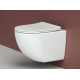 Унитаз с инсталляцией Ceramicanova Forma CN3009 + Berges Novum D5 040235 с сиденьем Микролифт и Черной матовой клавишей смыва