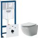 Унитаз с инсталляцией Ceramicanova Forma CN3009 + Grohe Rapid SL 38775001 с сиденьем Микролифт и клавишей смыва Хром