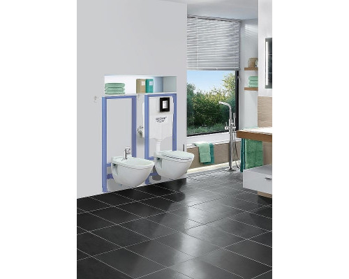 Унитаз с инсталляцией Ceramicanova Forma CN3009 + Grohe Rapid SL 38775001 с сиденьем Микролифт и клавишей смыва Хром