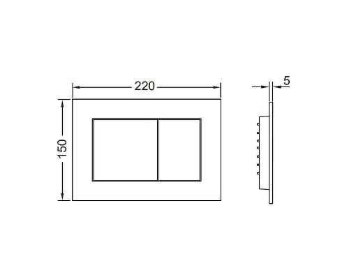 Комплект унитаза Ceramicanova Forma CN3009 с инсталляцией Tece Profil 9400412 с сиденьем Микролифт и клавишей смыва Хром глянцевый