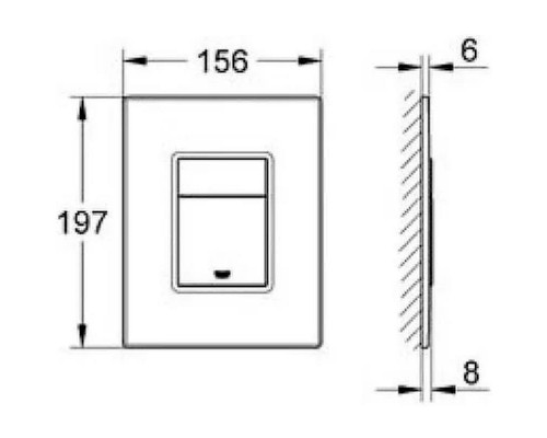 Комплект унитаза Ceramicanova Forma CN3009 с инсталляцией Grohe Rapid SL 38811KF0 с сиденьем Микролифт и Черной матовой клавишей смыва