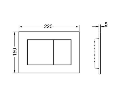 Комплект унитаза Ceramicanova Forma CN3009 с инсталляцией Tece Now 9400414 с сиденьем Микролифт и Черной матовой клавишей смыва