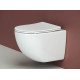 Унитаз с инсталляцией Ceramicanova Forma CN3009_121001CH цвет Белый с сиденьем Микролифт и клавишей смыва цвет Хром глянцевый