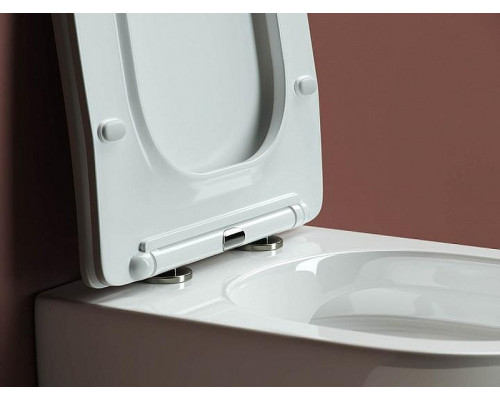 Унитаз с инсталляцией Ceramicanova Forma CN3009_121001CH цвет Белый с сиденьем Микролифт и клавишей смыва цвет Хром глянцевый