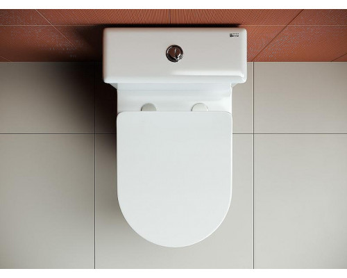 Унитаз компакт Ceramicanova Highlight Rimless CN1802-B без бачка и с сиденьем Микролифт