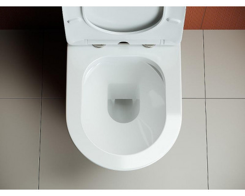 Унитаз компакт Ceramicanova Highlight Rimless CN1802-B без бачка и с сиденьем Микролифт