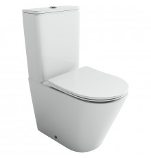 Унитаз-компакт Ceramicanova Highlight CN1802T цвет Белый с бачком и сиденьем Микролифт