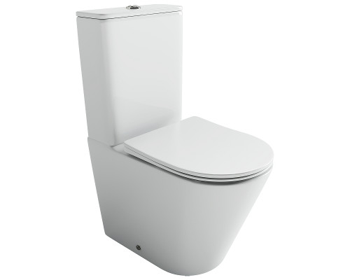 Унитаз-компакт Ceramicanova Highlight CN1802T цвет Белый с бачком и сиденьем Микролифт