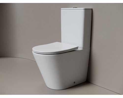 Унитаз-компакт Ceramicanova Highlight CN1802T цвет Белый с бачком и сиденьем Микролифт