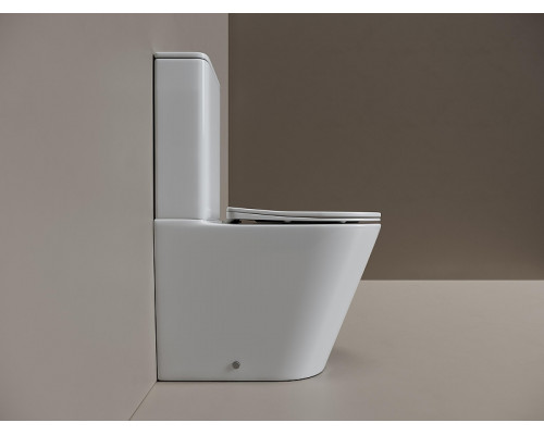 Унитаз-компакт Ceramicanova Highlight CN1802T цвет Белый с бачком и сиденьем Микролифт