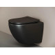 Унитаз с инсталляцией Ceramicanova Metropol CN4002MB_1001B_1000 с сиденьем Микролифт и Черной матовой клавишей смыва
