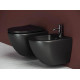 Унитаз с инсталляцией Ceramicanova Metropol CN4002MB_1001B_1000 с сиденьем Микролифт и Черной матовой клавишей смыва