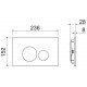 Унитаз с инсталляцией Ceramicanova Metropol CN4002MB_1001B_1000 с сиденьем Микролифт и Черной матовой клавишей смыва