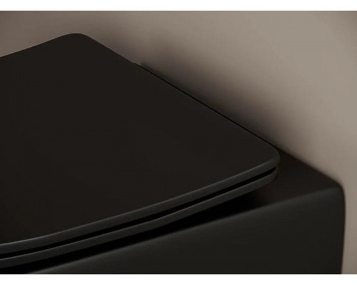 Комплект унитаза с инсталляцией Ceramicanova Metropol CN4002MB_1002B_1000 с сиденьем Микролифт и Черной матовой клавишей смыва