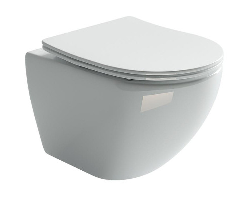 Комплект унитаза с инсталляцией Ceramicanova Metropol CN4002_1001M_1000 с сиденьем Микролифт и клавишей смыва Хром матовый